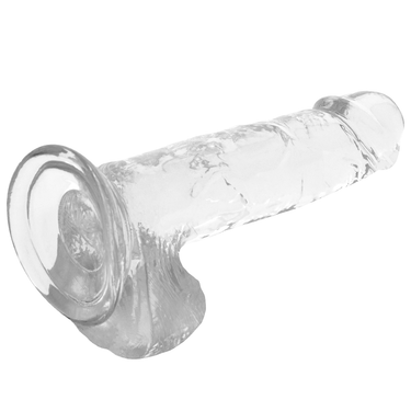 Dildo Trasparente Realistico X Ray Clear con Asse Flessibile e Vene